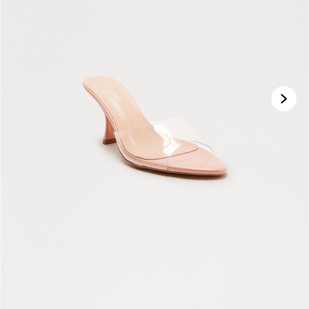 Brand New Fashion Nova Clear and Nude Heels